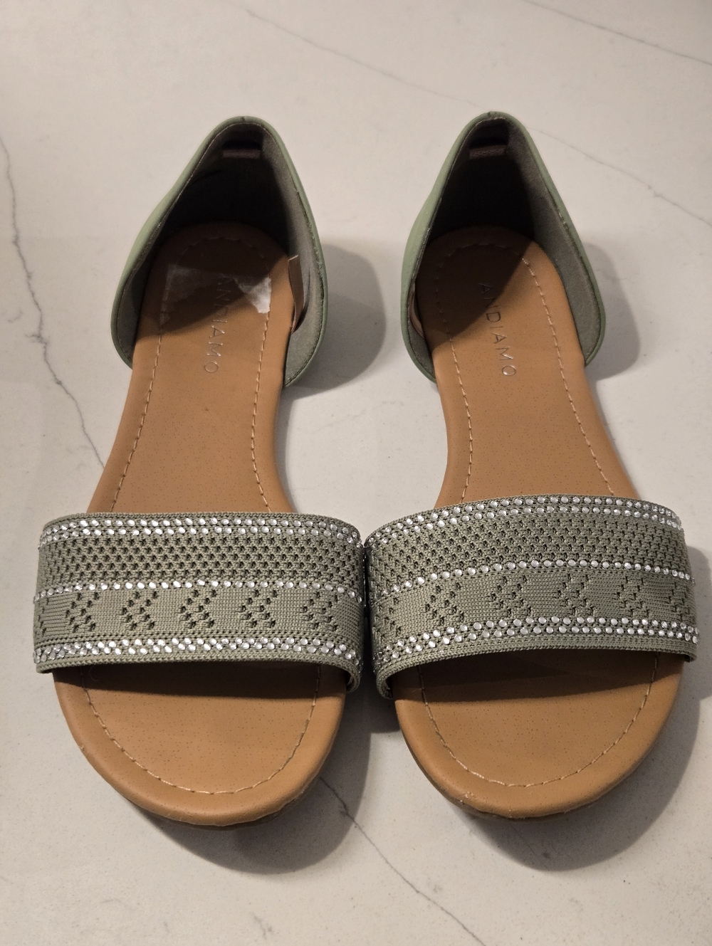 Andiamo Sage Slip On Sandals Size 8.5 Wide